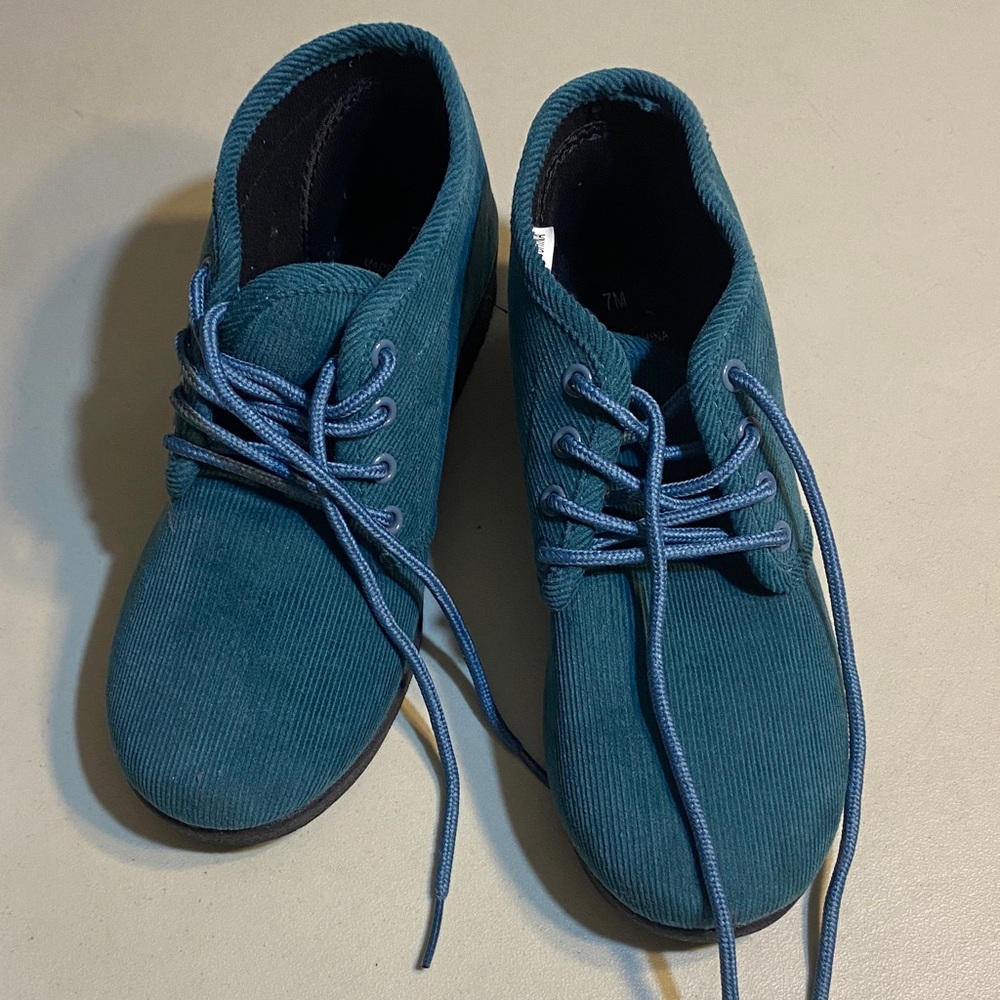 Teal Lace-Up Women's Casual Shoes